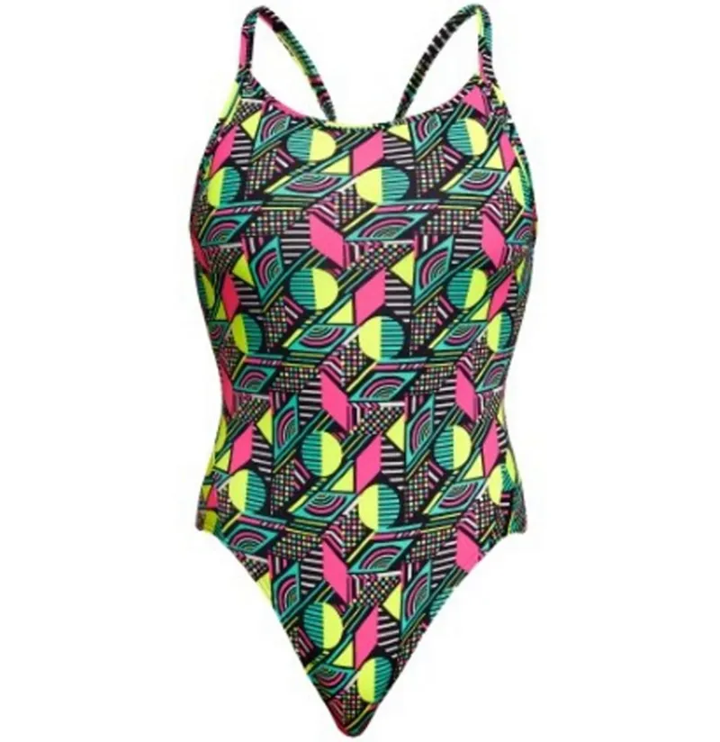 Funkita Ladies Diamond Back One Piece Dot Matrix